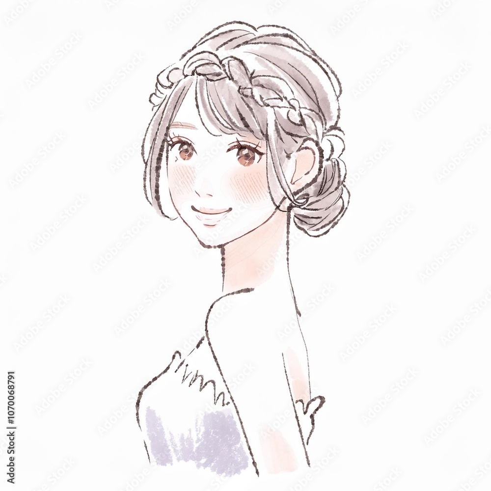 女性・女の子のイラスト素材 女性・女の子のイラスト素材