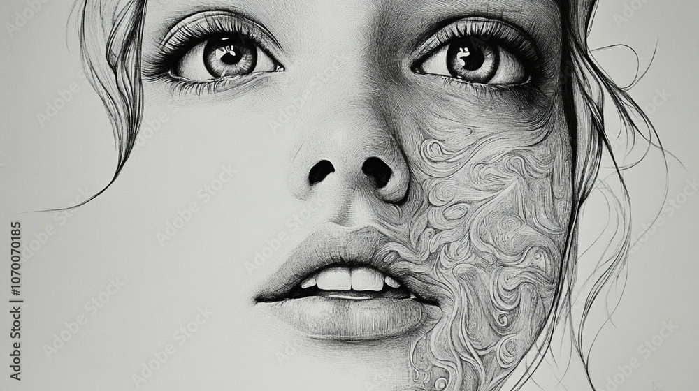 Fototapeta premium the beauty of women's eyes, facial expressions, beautiful makeup 