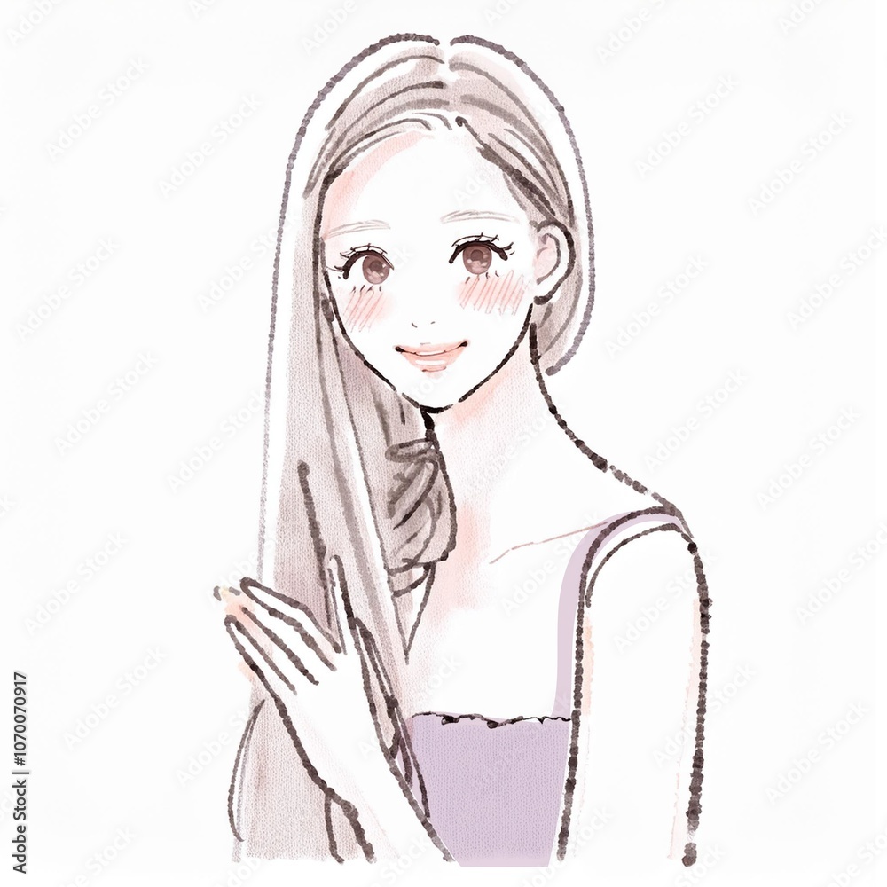 女性・女の子のイラスト素材 女性・女の子のイラスト素材