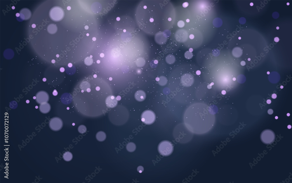 Blue bokeh lights with shimmering particles, creating a dreamy and festive atmosphere. Ideal for celebrations, romantic themes, or holiday backgrounds.