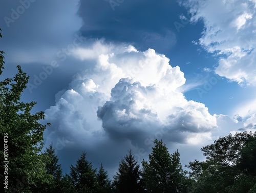 Season Shifts: Approaching Rain Clouds Signal Change in the Weather