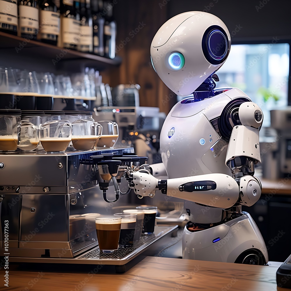 Fototapeta premium espresso coffee machine generative ai