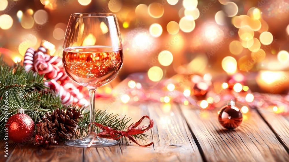 Celebrate with a festive glass of rosé and holiday cheer Celebrate with a festive glass of rosé and holiday cheer