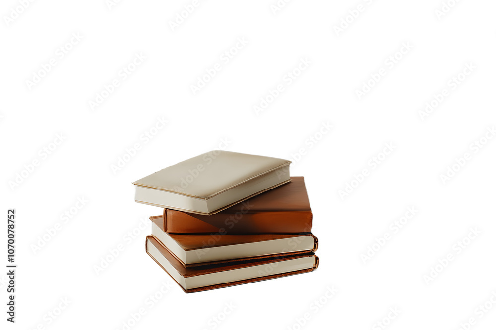 Stacked Books in Minimalist Style Stacked Books in Minimalist Style