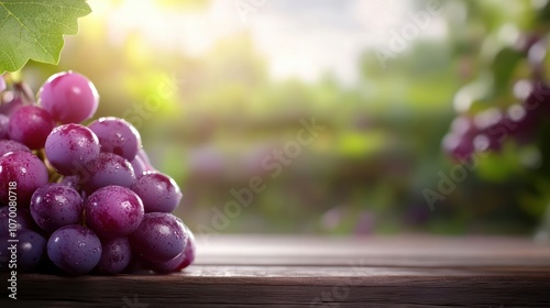 Fresh grapes add vibrancy to your table