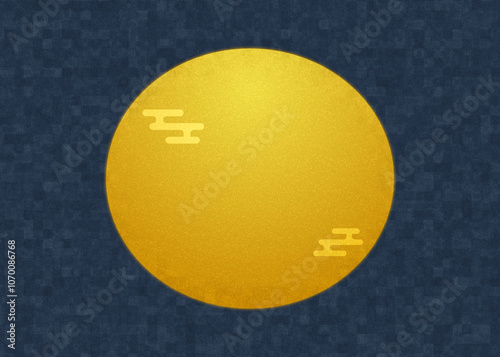 Checkered background inspired by Asian culture and the Mid-Autumn Moon