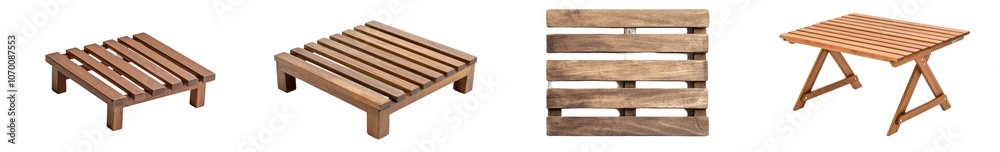 Transparent background of outdoor wood table Transparent background of outdoor wood table