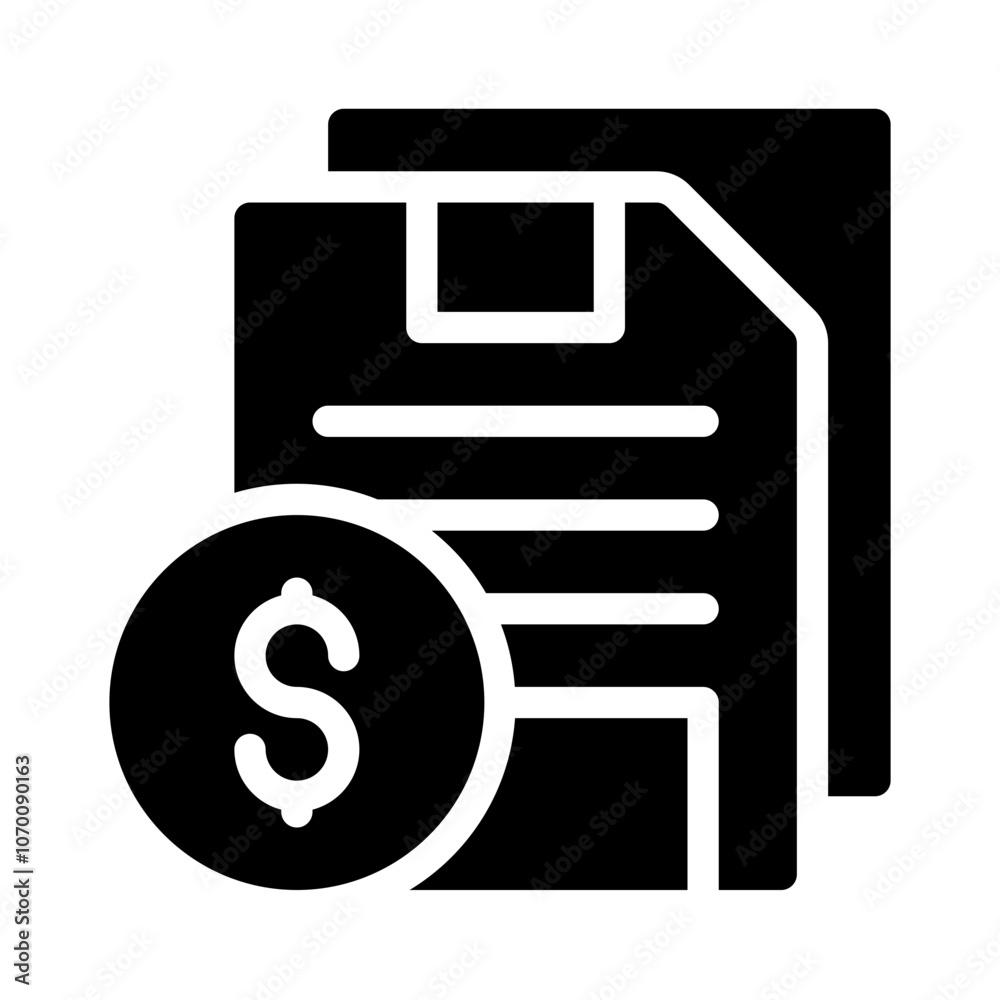 Icon Savings With Style Glyph Icon Savings With Style Glyph