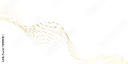 Abstract gray wave dynamic curve dots lines background. Energy technology concept halftone modern backdrop design for business, presentation, banner.