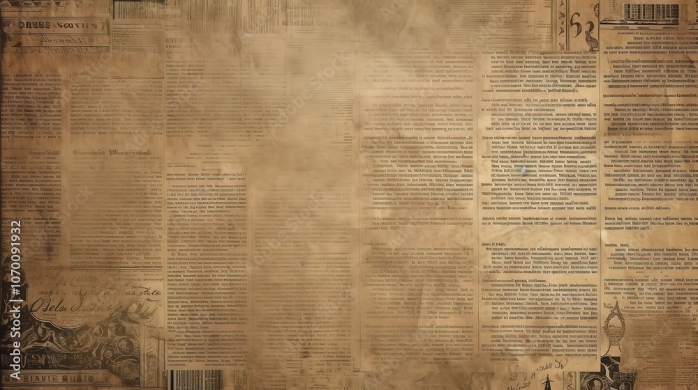 Fototapeta premium Vintage Sepia Textured Paper Background for Design