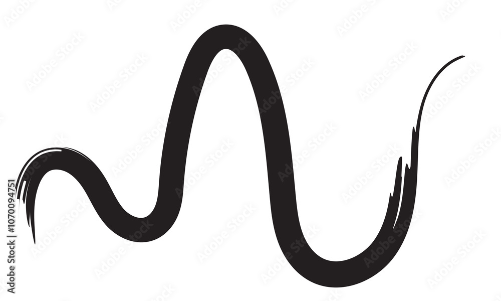 Decorative wavy line . Brush stroke waves. Ornament design. Line art . Abstract flow linear fluid design element .Zigzag wave. Wavy Music sounds lines. Squiggle brush stroke . Vector illustration . Decorative wavy line . Brush stroke waves. Ornament design. Line art . Abstract flow linear fluid design element .Zigzag wave. Wavy Music sounds lines. Squiggle brush stroke . Vector illustration .