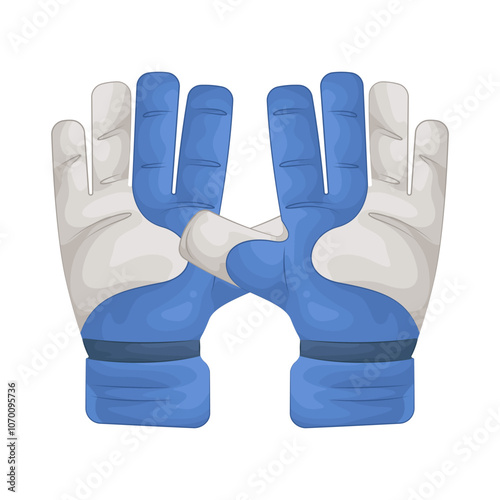 Illustration of goalkeeper gloves 