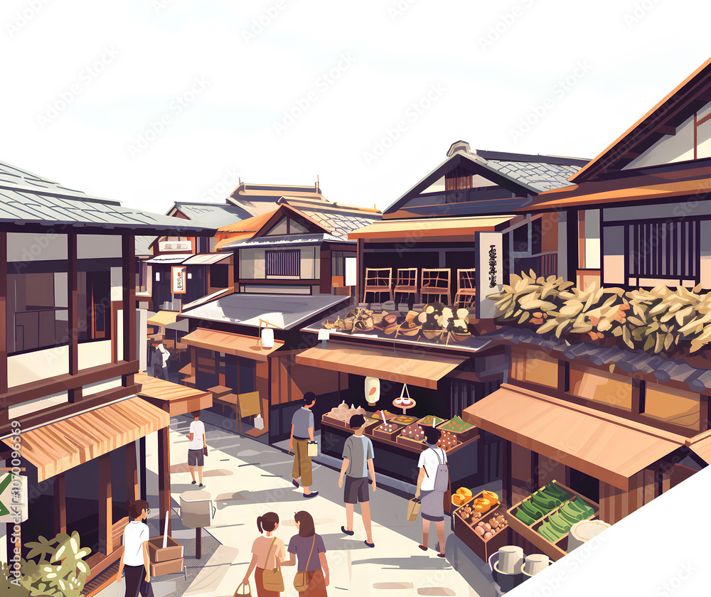古い宿場町の散策 古い宿場町の散策