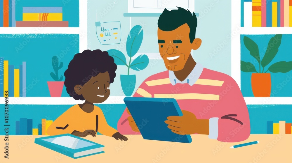 Engaging Student and Teacher Interaction Highlighting Positive Learning Environment for Educational Resources and Promotional Materials