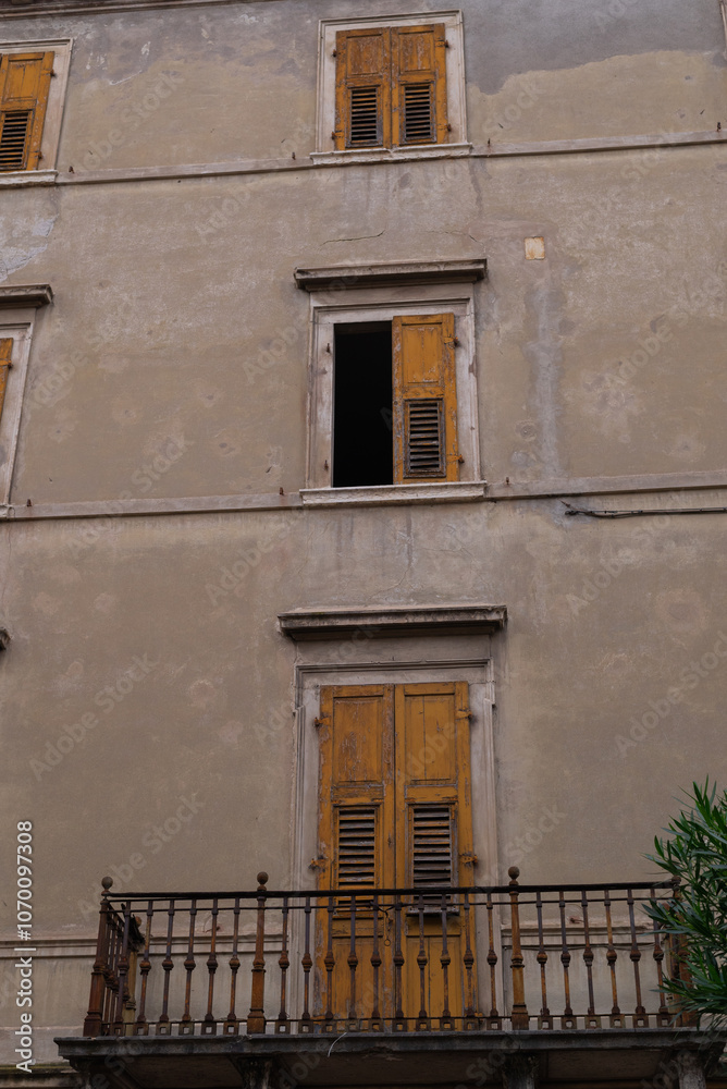 Picturesque small town street view in Limone, Lake Garda Italy. Picturesque small town street view in Limone, Lake Garda Italy.