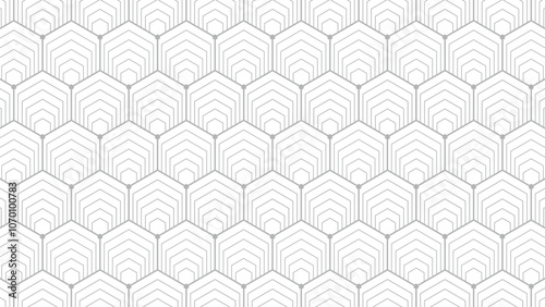 abstract hexagon line pattern background