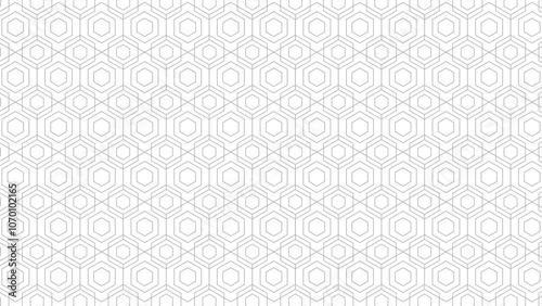 abstract hexagon line pattern background