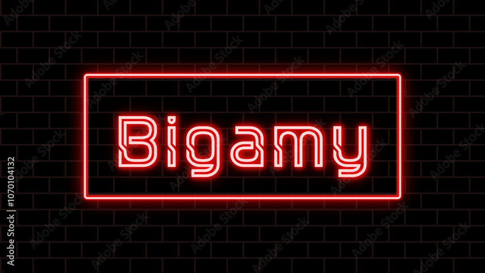 Bigamy のネオン文字 Bigamy のネオン文字