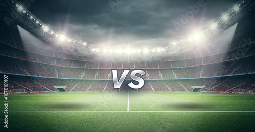 Photography Epic Showdown in a Football Stadium