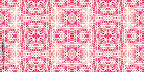 Seamless kaleidoscope pattern. The texture of the woven pattern. Endless pattern