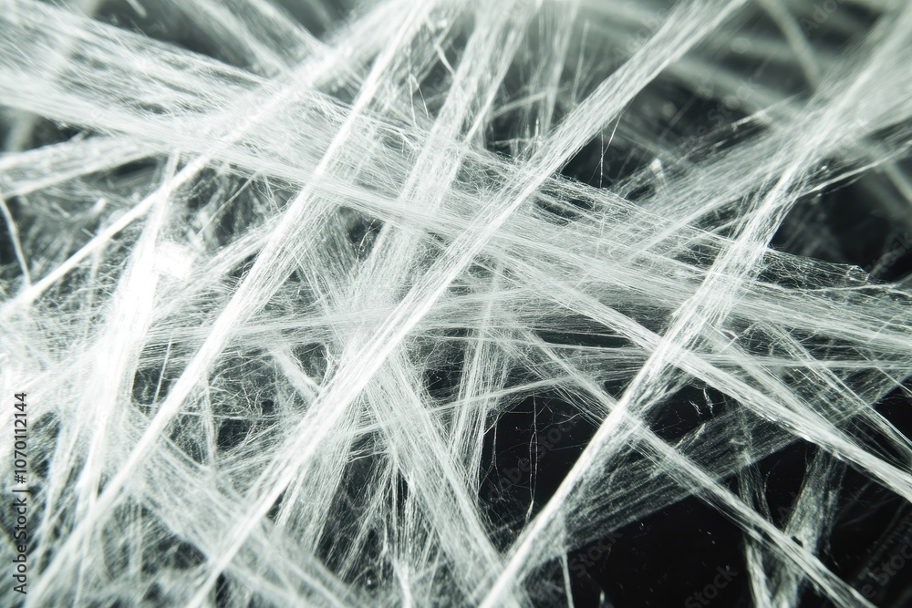 Obraz premium Close-Up Examination of Asbestos Fiber Details