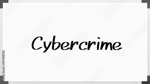 Cybercrime のホワイトボード風イラスト