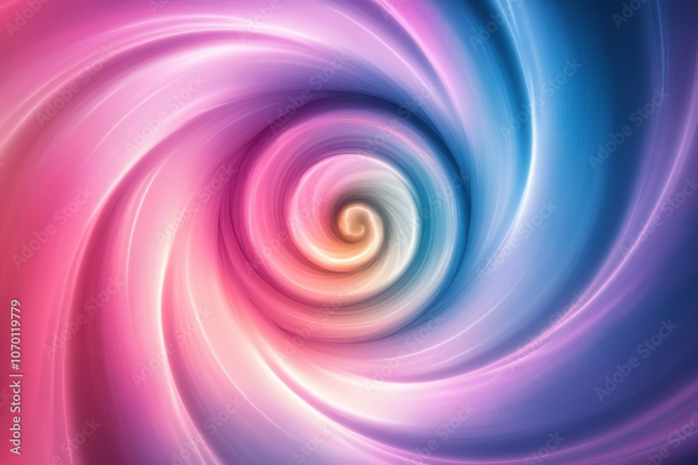Fototapeta premium Vibrant Spiral Design in Soft Colors