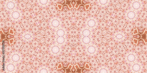 Seamless kaleidoscope pattern. The texture of the woven pattern. Endless pattern