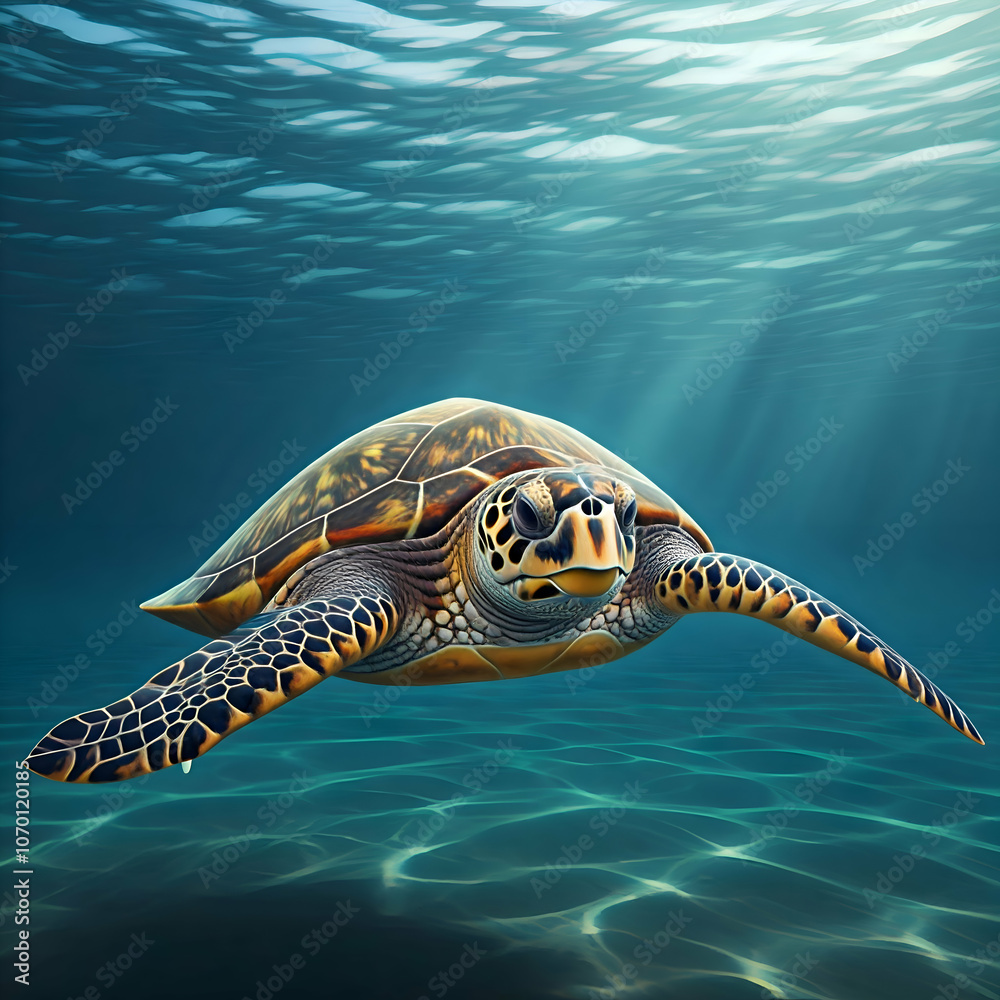 Fototapeta premium green sea turtle