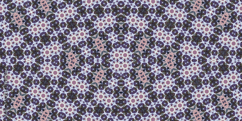 Seamless kaleidoscope pattern. The texture of the woven pattern. Endless pattern