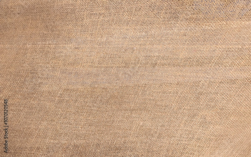 Burlap canvas background. Jute pattern, rough burlap texture, canvas coarse cloth, brown woven rustic bagging. 