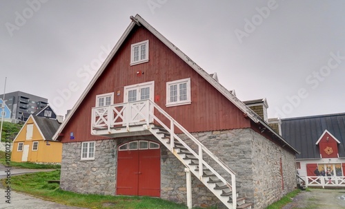 centre historique de Nuuk au Groenland photo