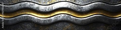 Textured Grunge Metallic Ripple Pattern Background