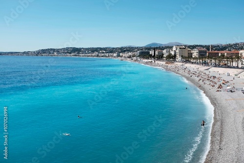 Nice bord de plage promenade des anglais