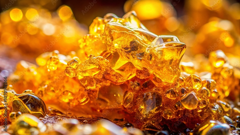 Close-Up of Golden Cannabis Concentrate THC Resin Highlighting its Rich Color and Texture with Rule of Thirds Composition for High-Quality Stock Photography Close-Up of Golden Cannabis Concentrate THC Resin Highlighting its Rich Color and Texture with Rule of Thirds Composition for High-Quality Stock Photography
