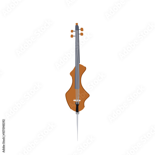 sound cello cartoon. performance musician, concert tone, resonance melody sound cello sign. isolated symbol vector illustration