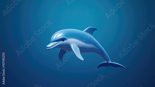 Dolphins gracefully swimming in the deep blue ocean capturing the essence of marine life