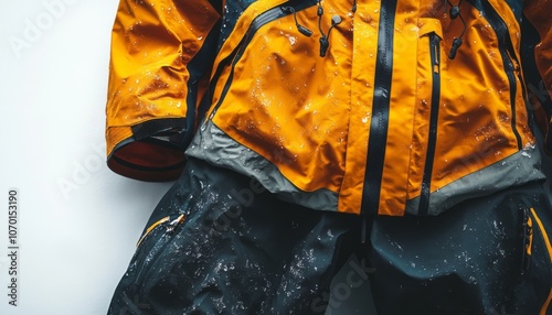 Durable waterproof gear for outdoor adventures in rainy conditions photo