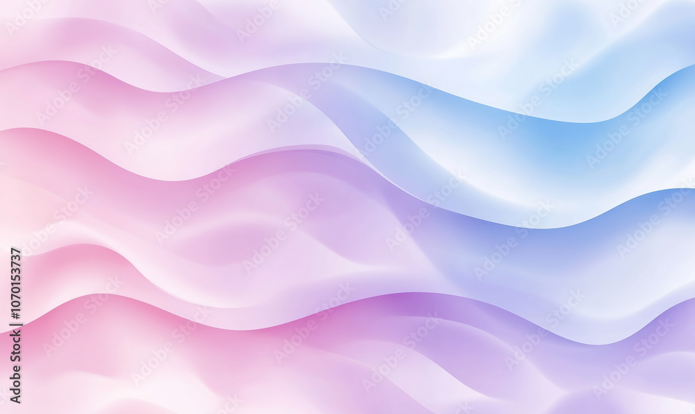 Fototapeta premium Colorful abstract pastel waves - gradient background design for modern aesthetics
