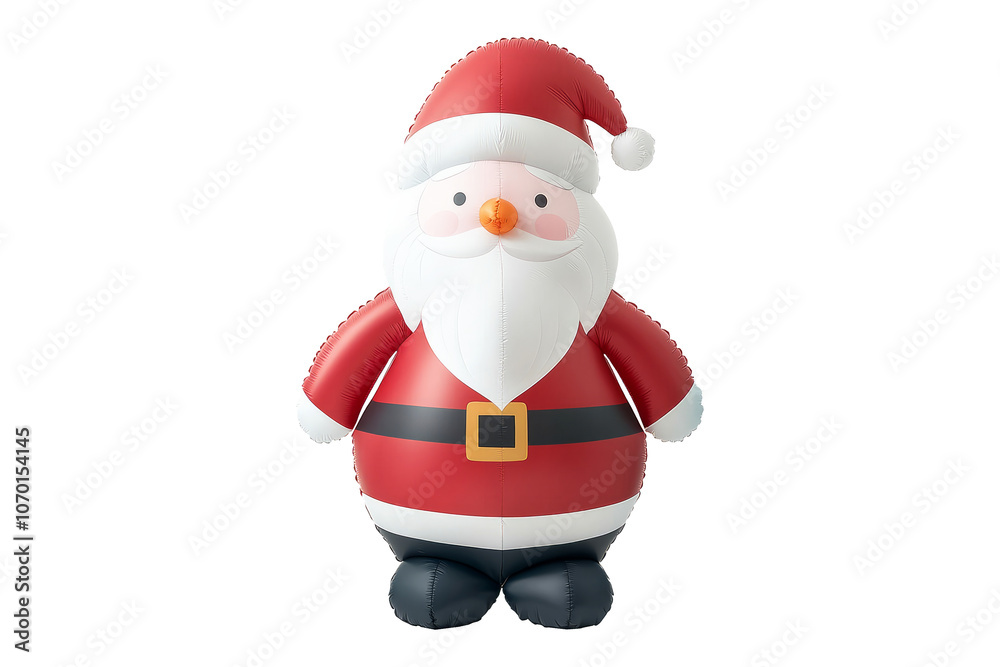 A whimsical Santa Claus figurine with a friendly expression,isolated on white background, embodying the spirit of Christmas. A whimsical Santa Claus figurine with a friendly expression,isolated on white background, embodying the spirit of Christmas.