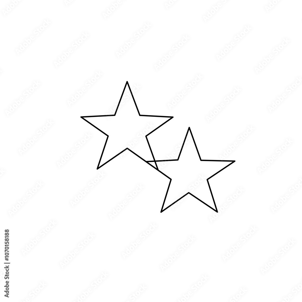 Star one line drawing 