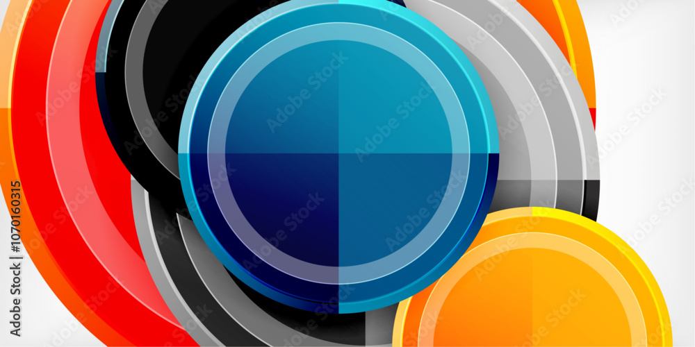 Geometric design abstract background - circles Geometric design abstract background - circles