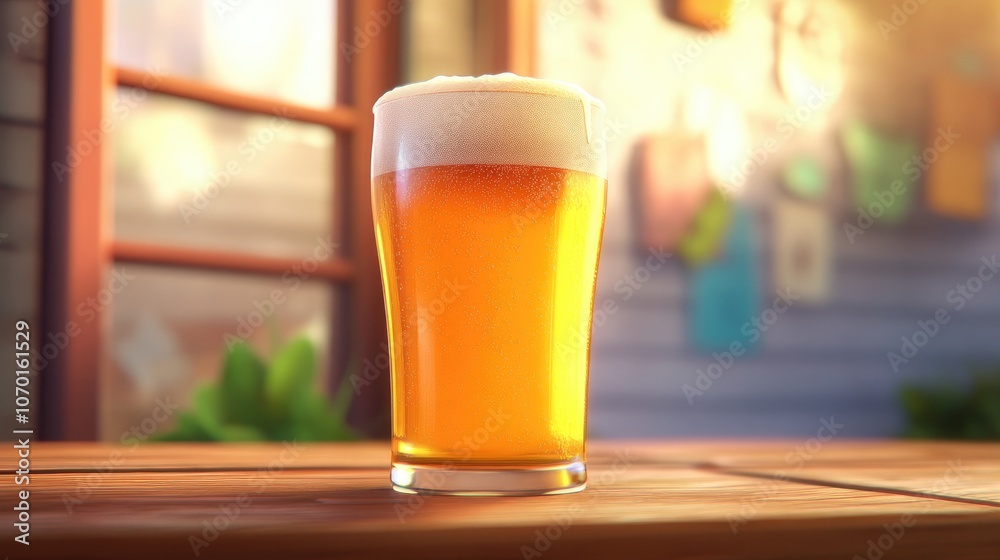 Refreshing homebrew pint glass filled with golden beer perfect for casual gatherings craft brewing enthusiasts Refreshing homebrew pint glass filled with golden beer perfect for casual gatherings craft brewing enthusiasts