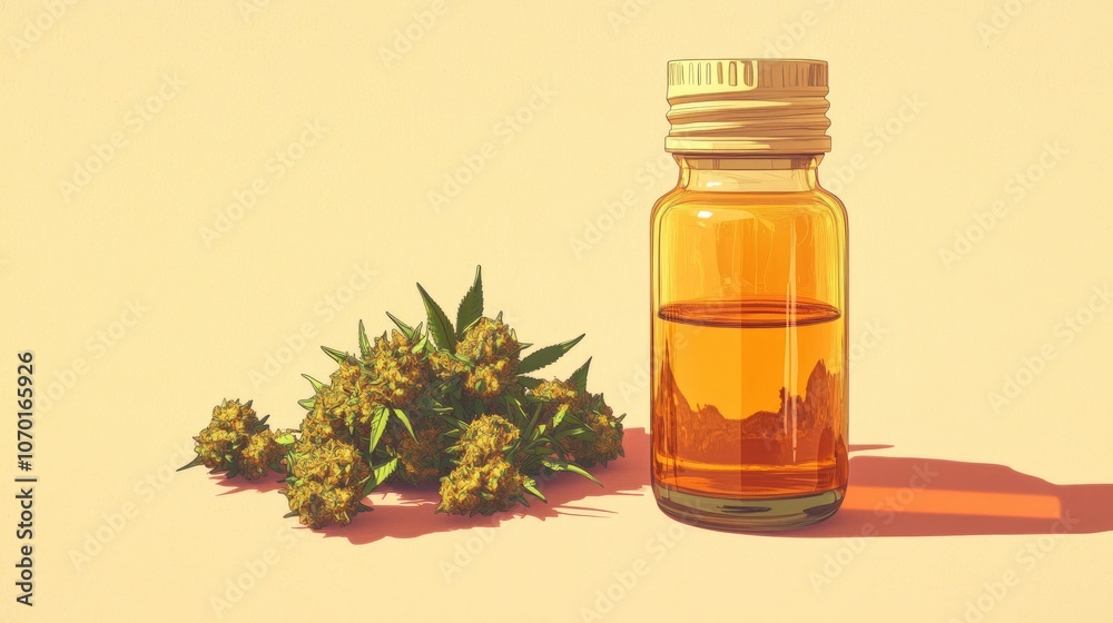 Dry medical marijuana buds alongside a glass bottle of CBD oil extract highlighting alternative treatments for epilepsy wellness health benefits Dry medical marijuana buds alongside a glass bottle of CBD oil extract highlighting alternative treatments for epilepsy wellness health benefits