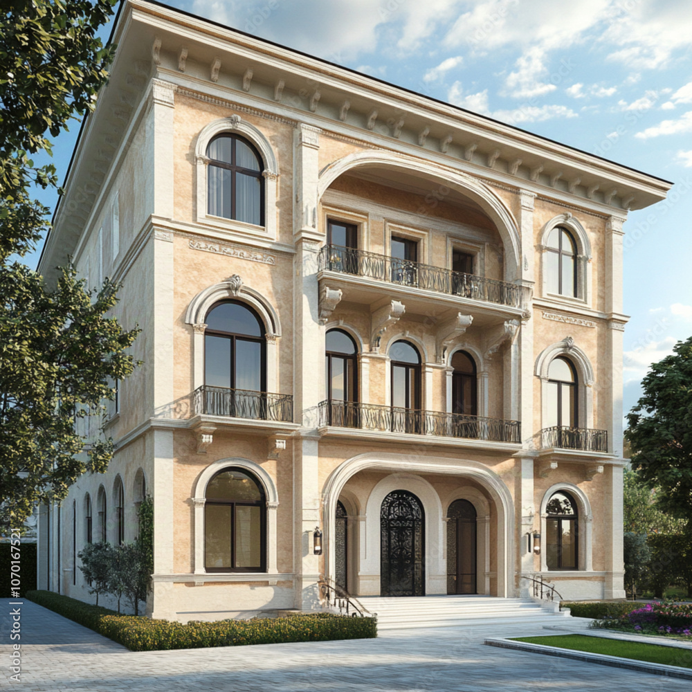 Fototapeta premium Italian style historic building