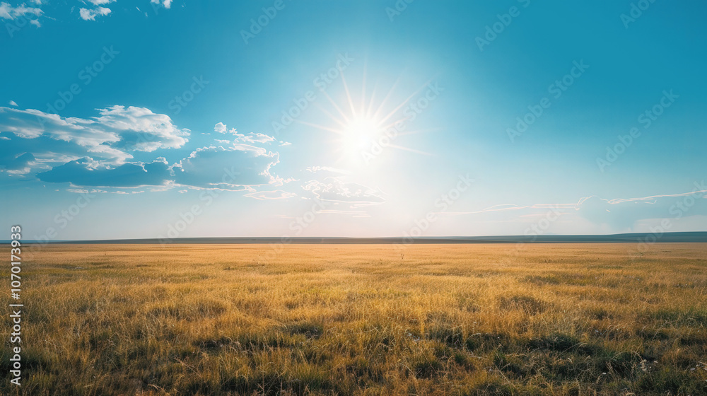 Sunny Serenity in an Expansive Meadow, a tranquil scene of a vast, sunlit field under a clear blue sky, inviting calmness and reflection in nature's embrace. Sunny Serenity in an Expansive Meadow, a tranquil scene of a vast, sunlit field under a clear blue sky, inviting calmness and reflection in nature's embrace.