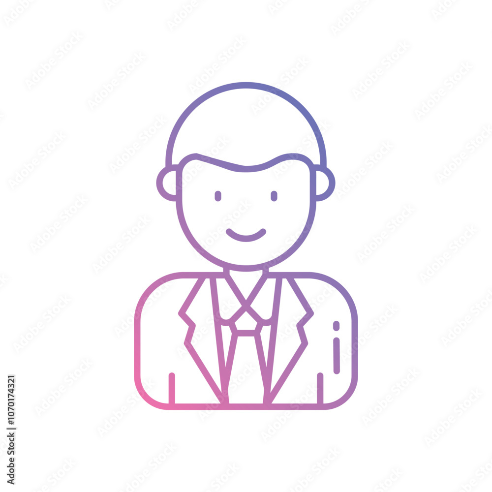 Lawyer vector icon stock illustration Lawyer vector icon stock illustration