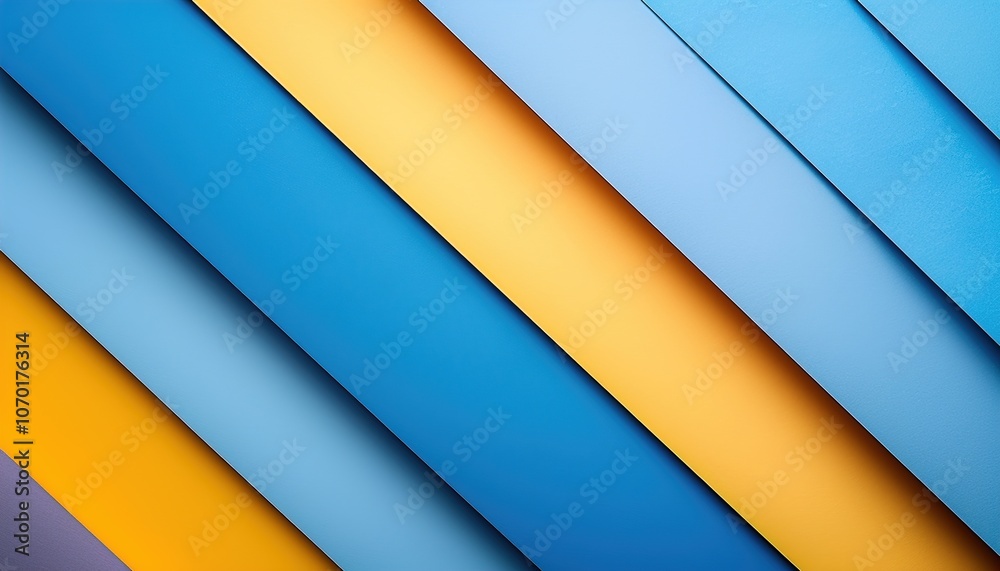 Fototapeta premium Abstract color papers geometry flat lay composition banner background 