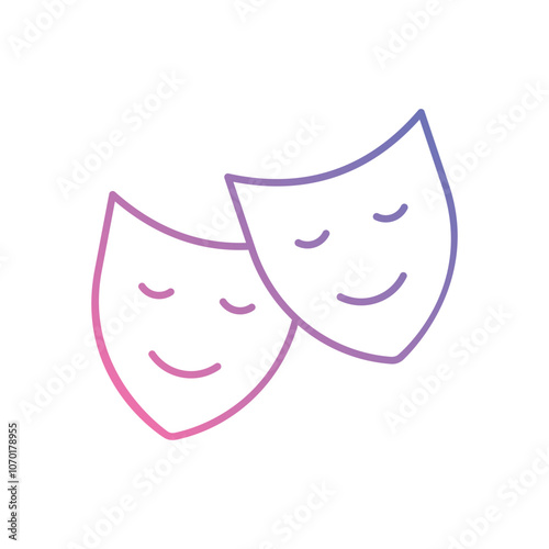 Actor vector icon stock illustration