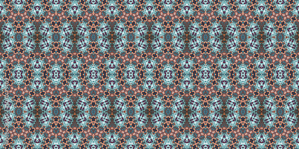 Seamless kaleidoscope pattern. The texture of the woven pattern. Endless pattern Seamless kaleidoscope pattern. The texture of the woven pattern. Endless pattern